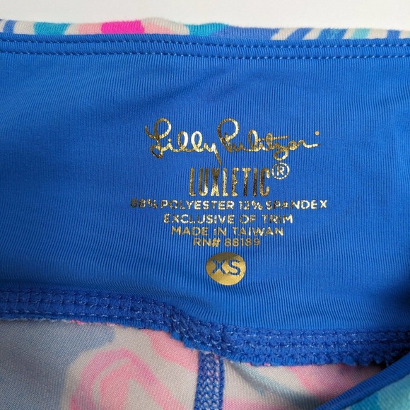 Lilly Pulitzer Women's Size XS Capri Style Spandex Floral Legging Exercise Pants - Picture 5 of 8